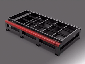 Лазерный станок HGTECH SMART8015PRO с защитной кабиной и сменным столом для резки листов металла