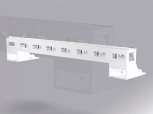 Лазерный станок HGTECH SMART8015PRO с защитной кабиной и сменным столом для резки листов металла