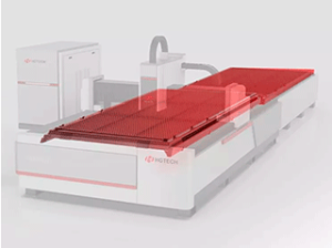 Лазерный станок HGTECH SMART8015PRO с защитной кабиной и сменным столом для резки листов металла