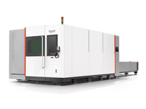 Лазерный станок HGTECH SMART8015PRO с защитной кабиной и сменным столом для резки листов металла