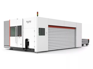 Комбинированный станок лазерной резки HGTECH серии SMART PRO T с защитной кабиной и сменным столом