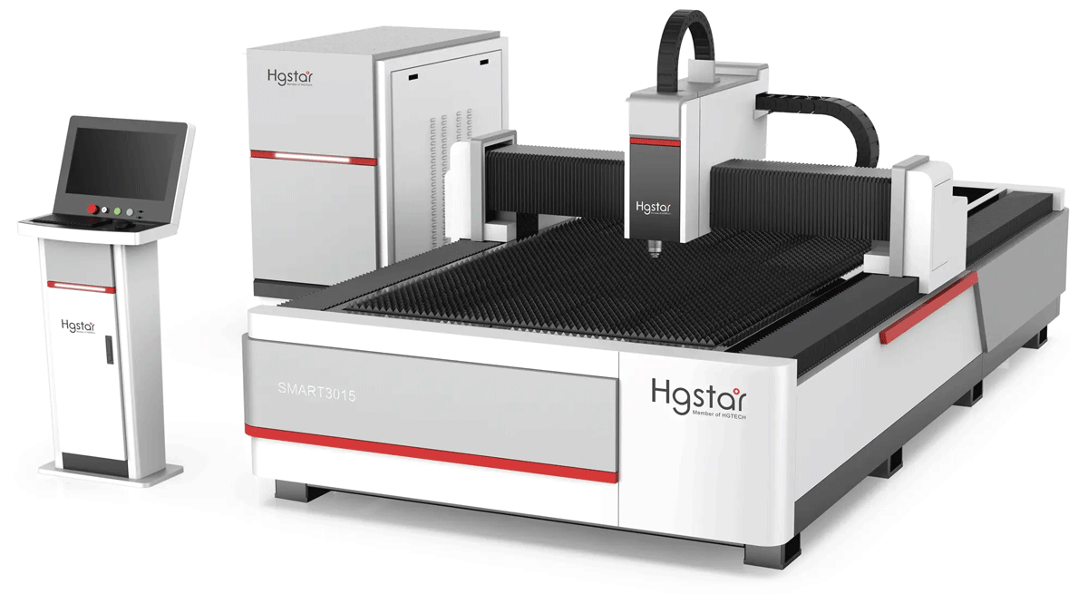 Базовый лазерный станок HGTECH серии SMART для резки листов металла