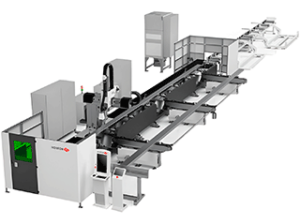 Лазерный труборез HGTECH серии UBC для 3D-резки сверхтяжёлых профилей