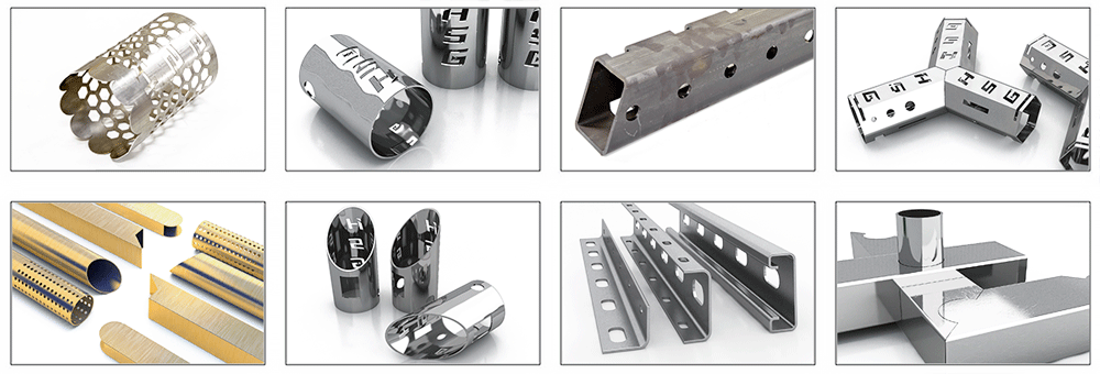 Труборез лазерный с тремя патронами HSG Laser R9035 для резки труб