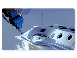 Пятиосевой 3D лазерный станок HSG Laser серии CELL для резки металла