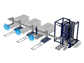 Автоматизированная система хранения листового металла HSG Laser ALW3015-8