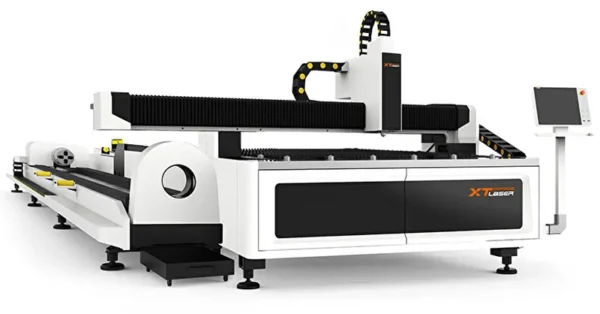 Оптоволоконный лазерный станок XTLaser 1530HET-60020 для резки листового металла и труб со сменным столом