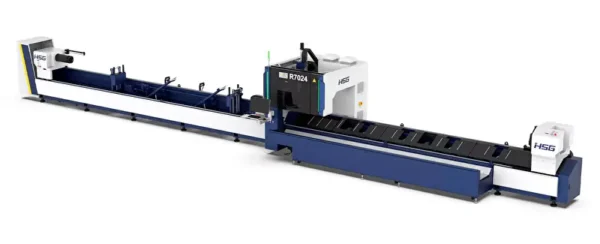 Труборез лазерный с тремя патронами HSG Laser R7024 для резки труб