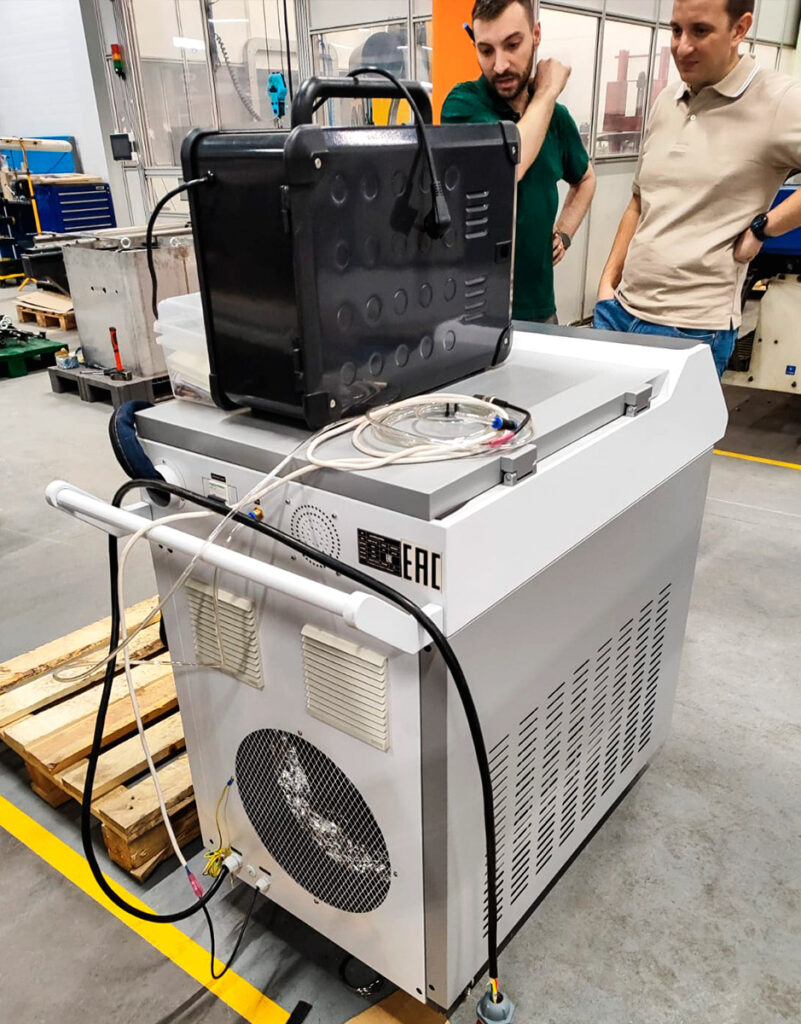 Пусконаладка аппарата ручной лазерной сварки HGTECH SMART HW-1500