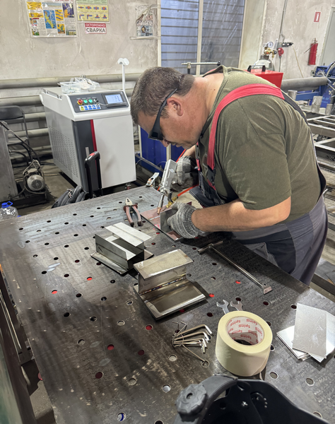 Пусконаладка аппарата ручной лазерной сварки HGTECH SMART HW-3000