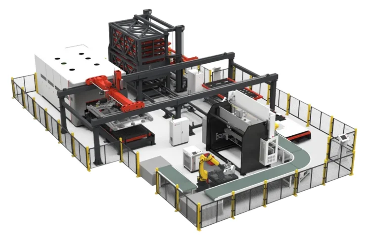 Автоматическая линия обработки листового металла HGTECH Smart-HCL
