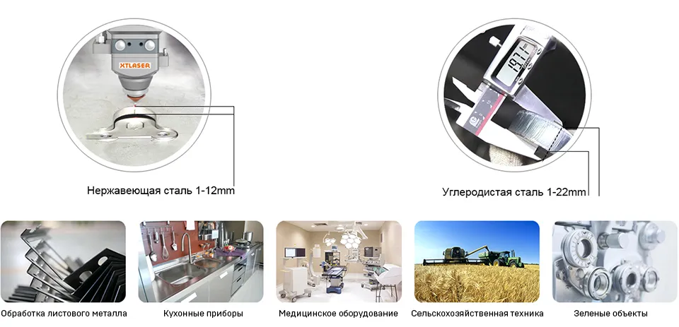 Режущая способность XTLaser для резки труб серии WT