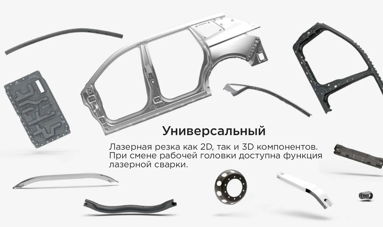 Пятиосевой 3D лазерный станок HGTECH серии AUTOBOT