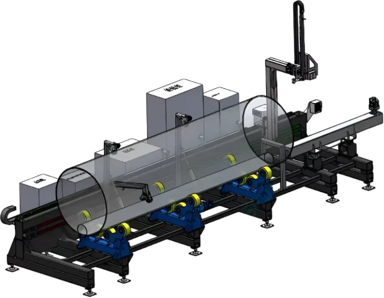 Станок лазерной очистки труб с внутренней и внешней стороны LXSHOW LXС-500W