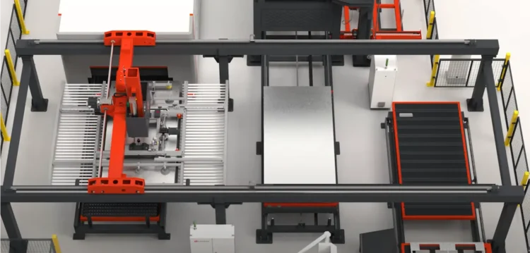 Автоматическая линия обработки листового металла HGTECH Smart-HCL